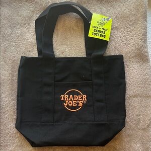Trader Joe's Black Canvas Mini Bag